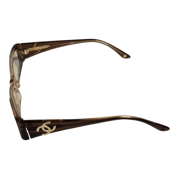 Chanel Eyeglasses Frames 3071 C757 Brown Rectangular With Hard Case and Box - Picture 6 of 16